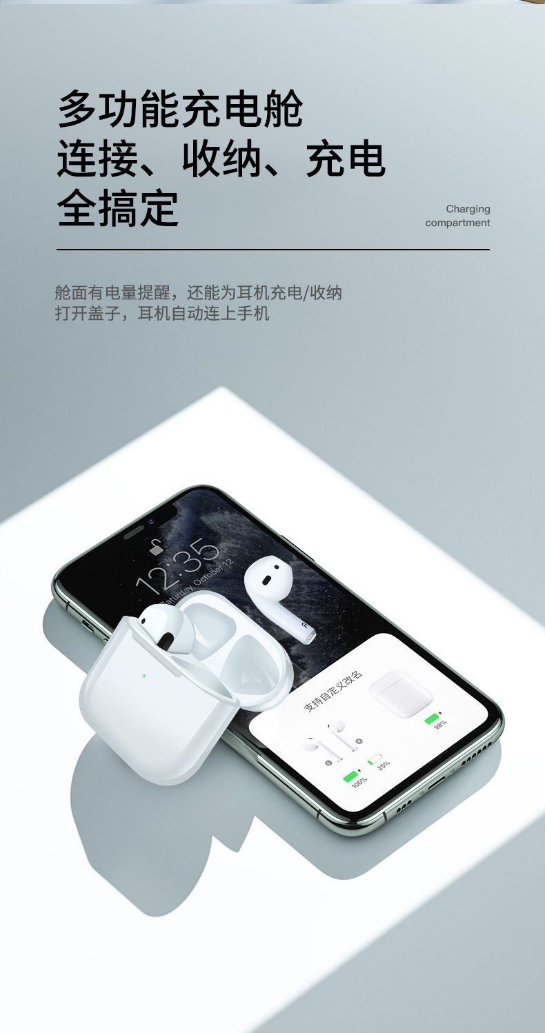 华强北四代无线蓝牙耳机迷你款双耳运动苹果安卓vivo华为oppo通用四代