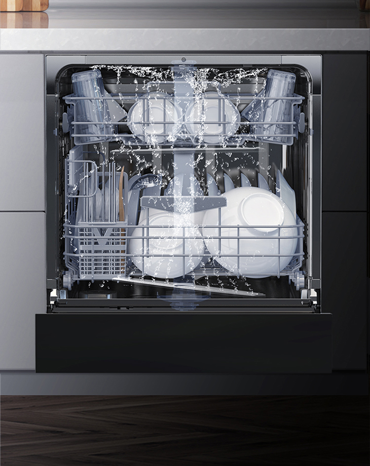 华帝(vatti)嵌入式洗碗机e3 10套大容量 家用全自动消毒洗碗一体机