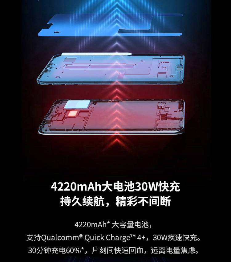 中兴zte天机a208gb256gb黑洞引力屏下摄像6400万四摄轻薄oled屏双模全