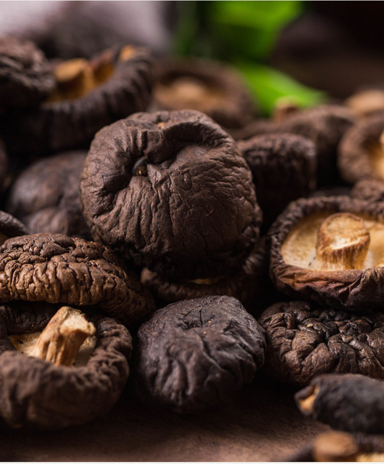 呆呆菇娘黑香菇100g肉厚醇香山东特产黑面香菇金钱菇干香菇小香菇干货