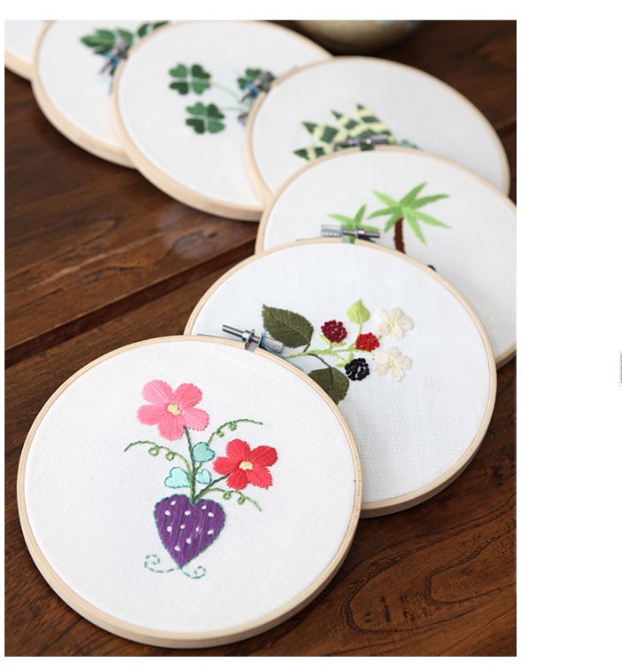 手工刺绣材料包学生初学新手幼儿布艺简约现活日用家居百货手工十字绣