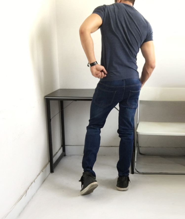 suntek薄款高弹力春夏修身性感紧身牛仔裤长裤腿粗ok潮男水洗小脚中