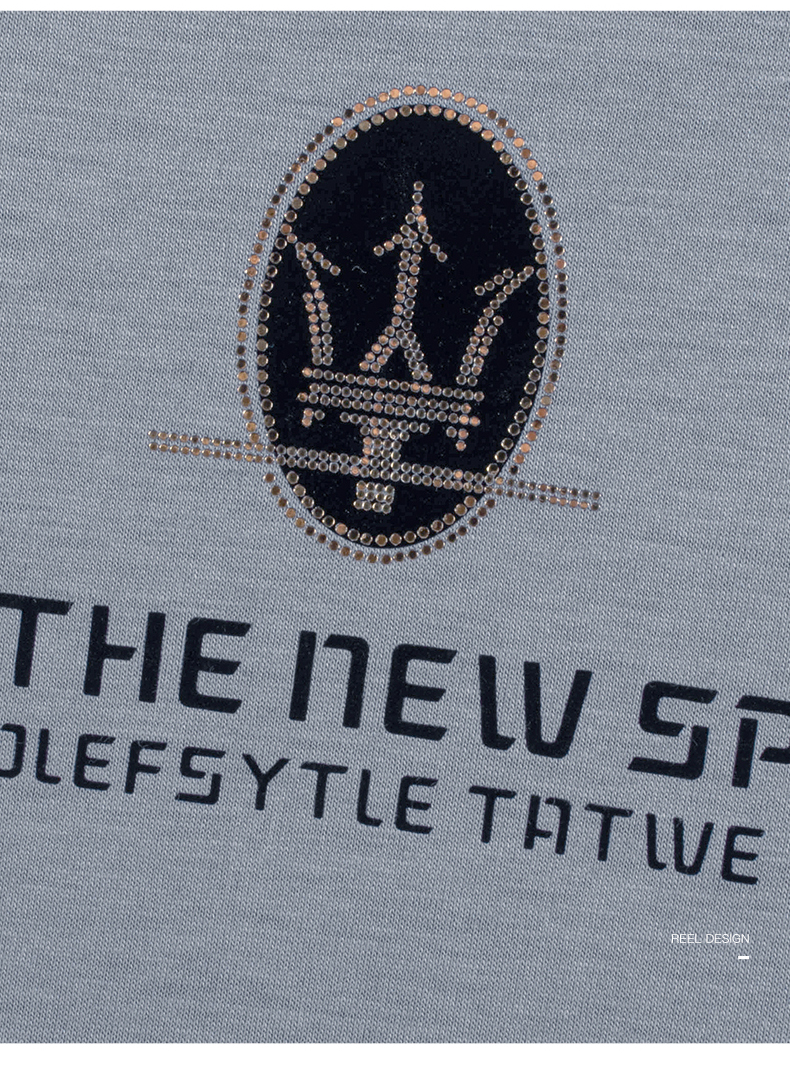 传奇保罗男士2021新款夏季上衣休闲简约百搭圆领印花t恤