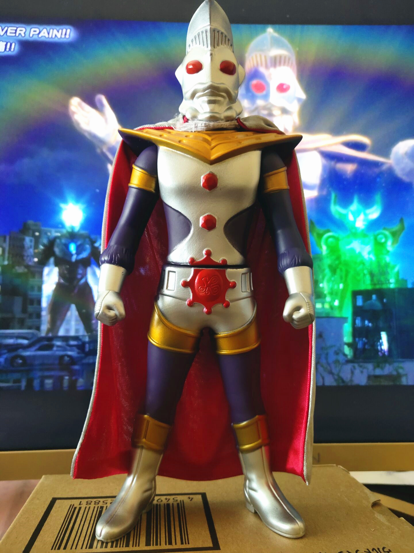 奥特曼 奥特软胶人偶玩具 带披风斗篷 金古奥特曼23厘米 23厘米奥特不