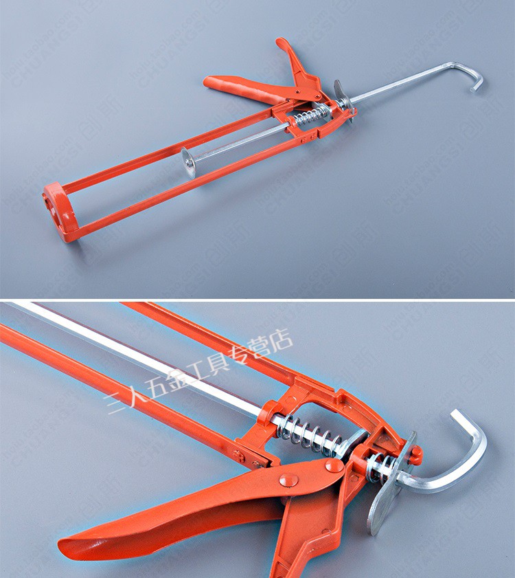 生捷裕门用配件 定做 玻璃胶枪手动硅胶结构抢省力压软硬打通用型加厚