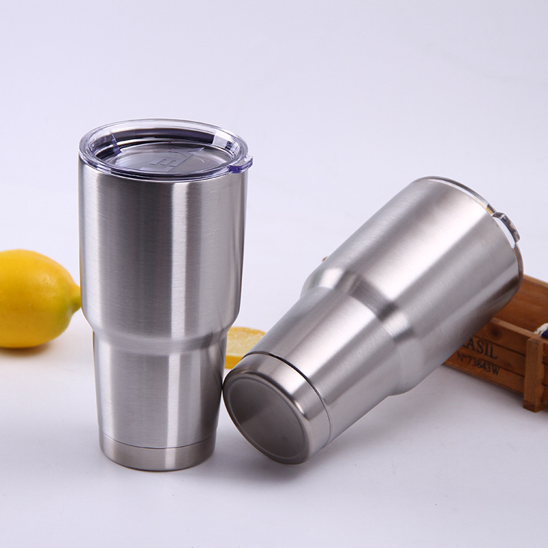 304不锈钢保温杯冰霸304不锈钢保温杯大容量男生简约900ml咖啡杯车载