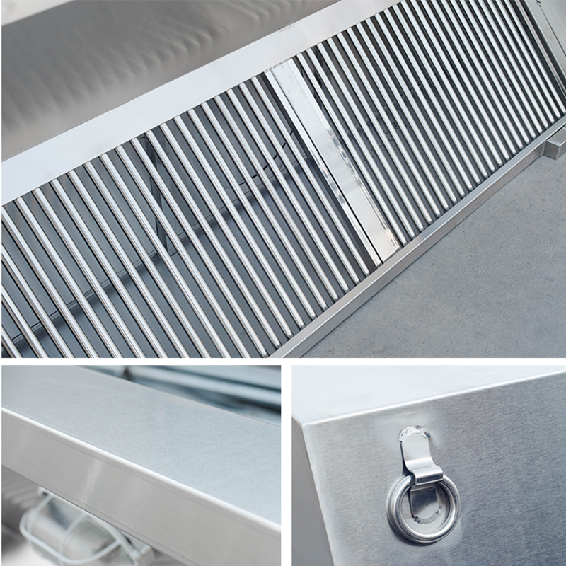 钦萱不锈钢油烟罩商用排烟罩大功率抽油烟机qx122