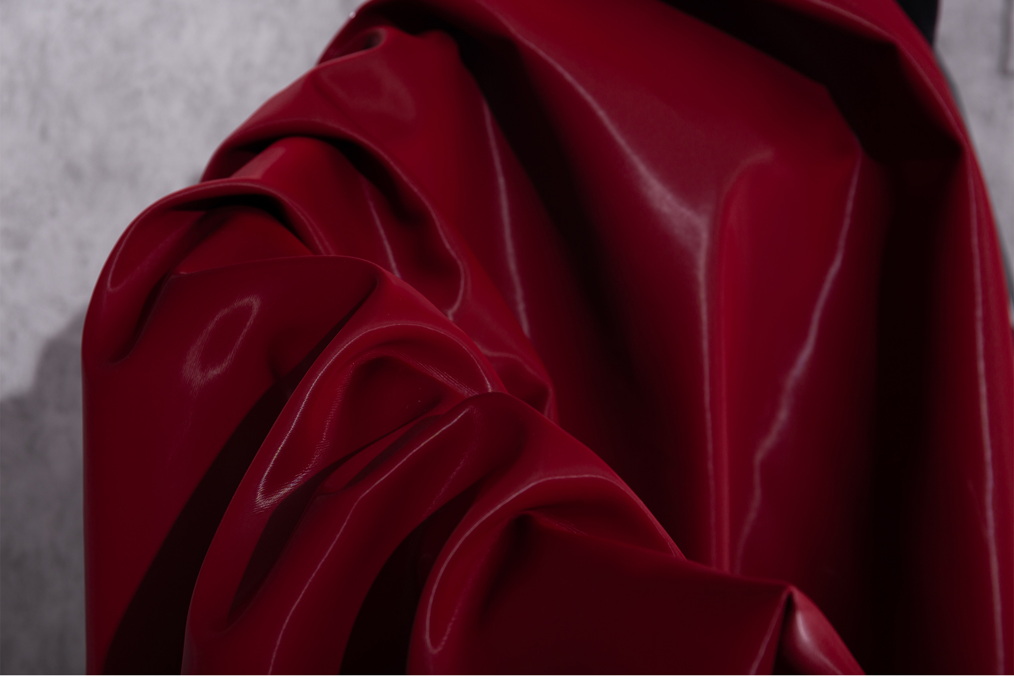 服装pu面料软皮仿皮加厚耐磨光泽镜面皮布料手工人造面料1米白色半米