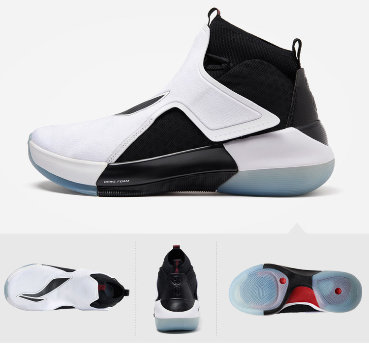 lining李宁篮球鞋男鞋新款驭帅12透高帮包裹耐磨运动鞋aban025