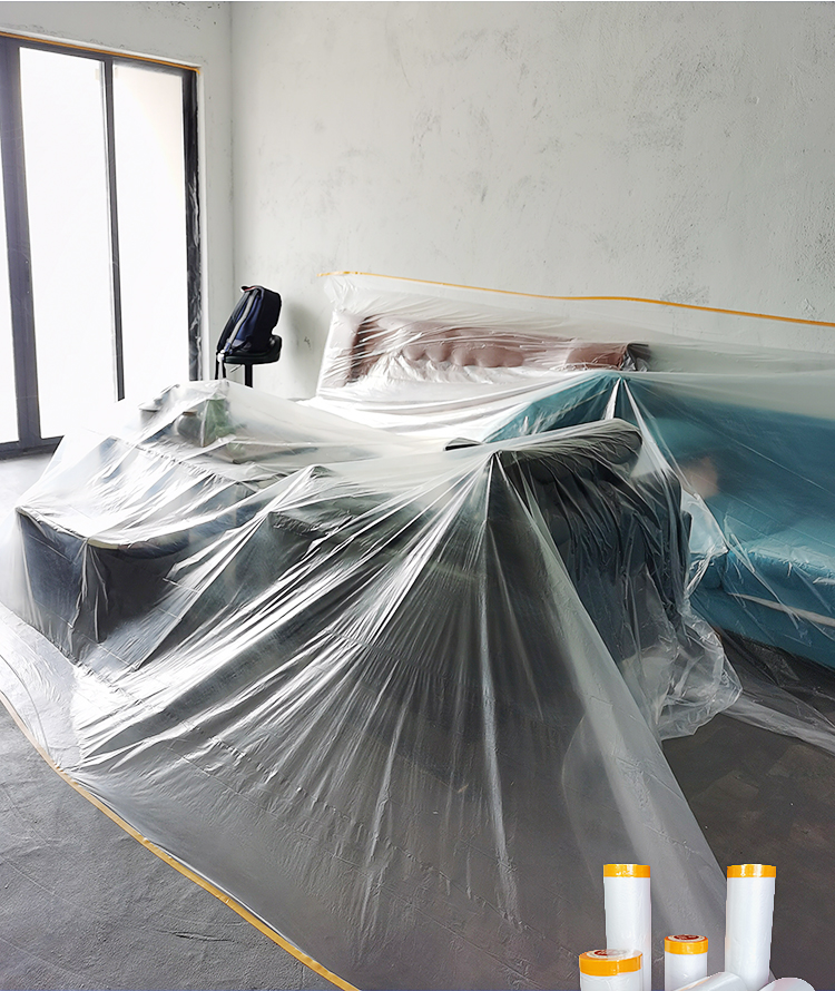 【带定位贴】和纸保护膜 装修家具防尘罩塑料膜床衣柜柜子空调冰箱