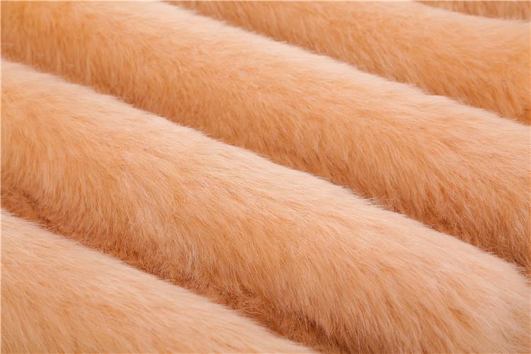 加厚仿兔狐皮草毛绒布料仿兽装毛布料cosplay仿狐狸毛服装柜台布奶白