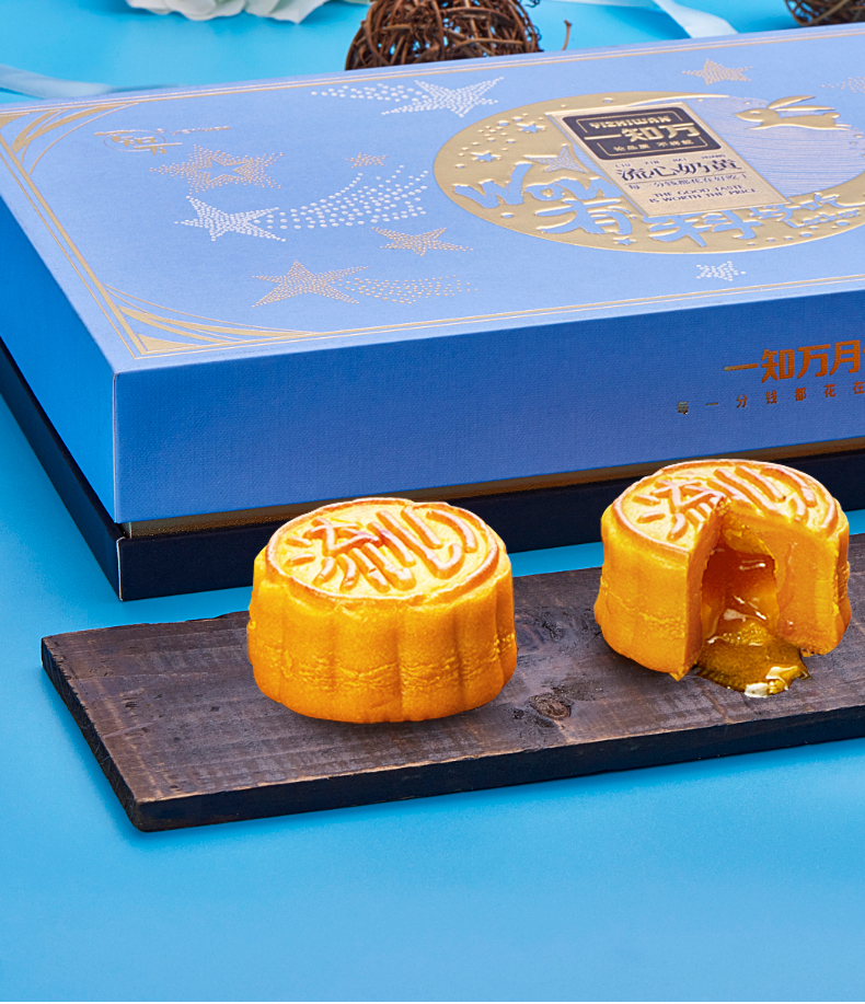 中华特色河北供销馆一知万月饼礼盒广式流心奶黄月饼网红月饼中秋节