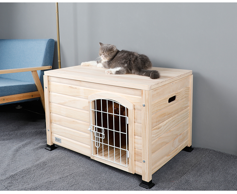 塞瓦那莉松木狗窝舒适小型犬狗屋狗狗