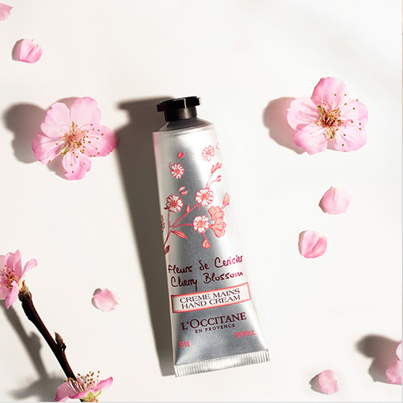 欧舒丹甜蜜樱花润手霜30ml2补水保湿滋润男女小巧便捷手膜不油腻正品