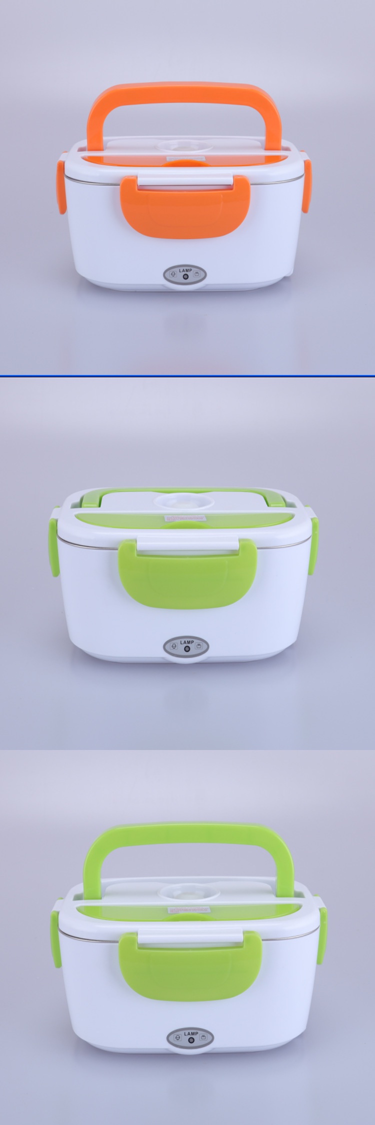 车载电热饭盒时光旧巷保温加热插电子厨房家电 车载款-12v橙色