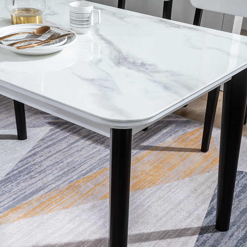 掌上明珠家具(m&z)餐厅家具套装lt191 掌上明珠玻钢石台面餐桌餐椅