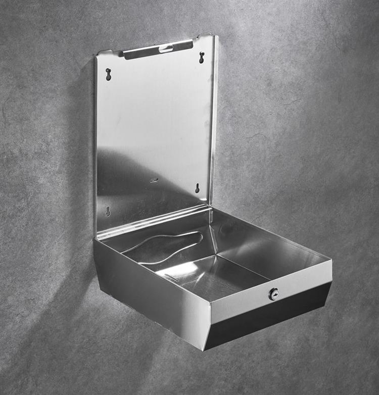 304不锈钢擦手纸盒卫生间抽纸架厕所酒店壁挂式商用纸巾盒免打孔雅黑