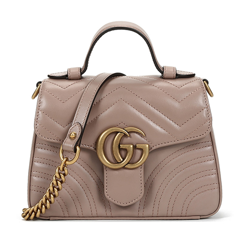 gucci 古驰 女士gg marmont系列皮革迷你手提包单肩包 547260 dtdit