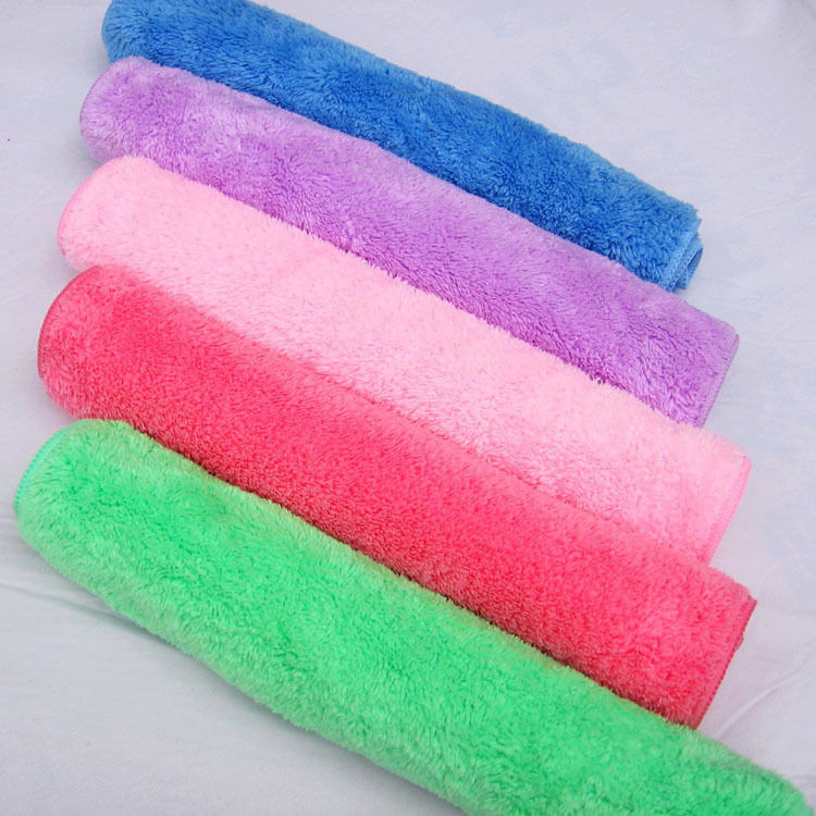 抹布厨房清洁巾家政保洁毛巾幼儿园擦手巾吸水洗碗巾珊瑚绒挂绳巾|[5