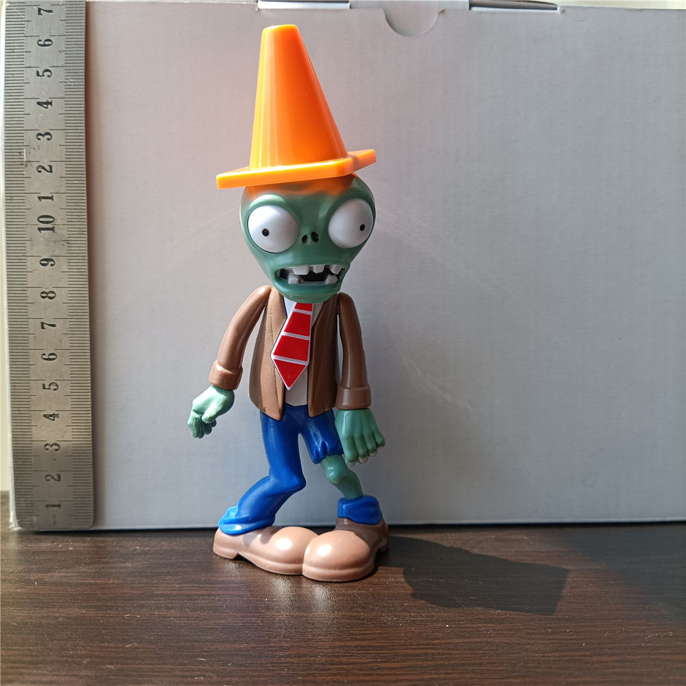 《植物大战僵尸玩具单个路障铁桶僵尸太阳神牛仔僵尸巨人小鬼 路障