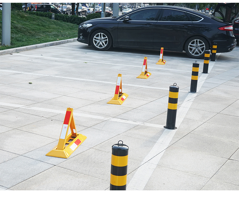 三角形防撞停车位地锁加长方锥挡车器阻车器限位器用品打孔遥控占
