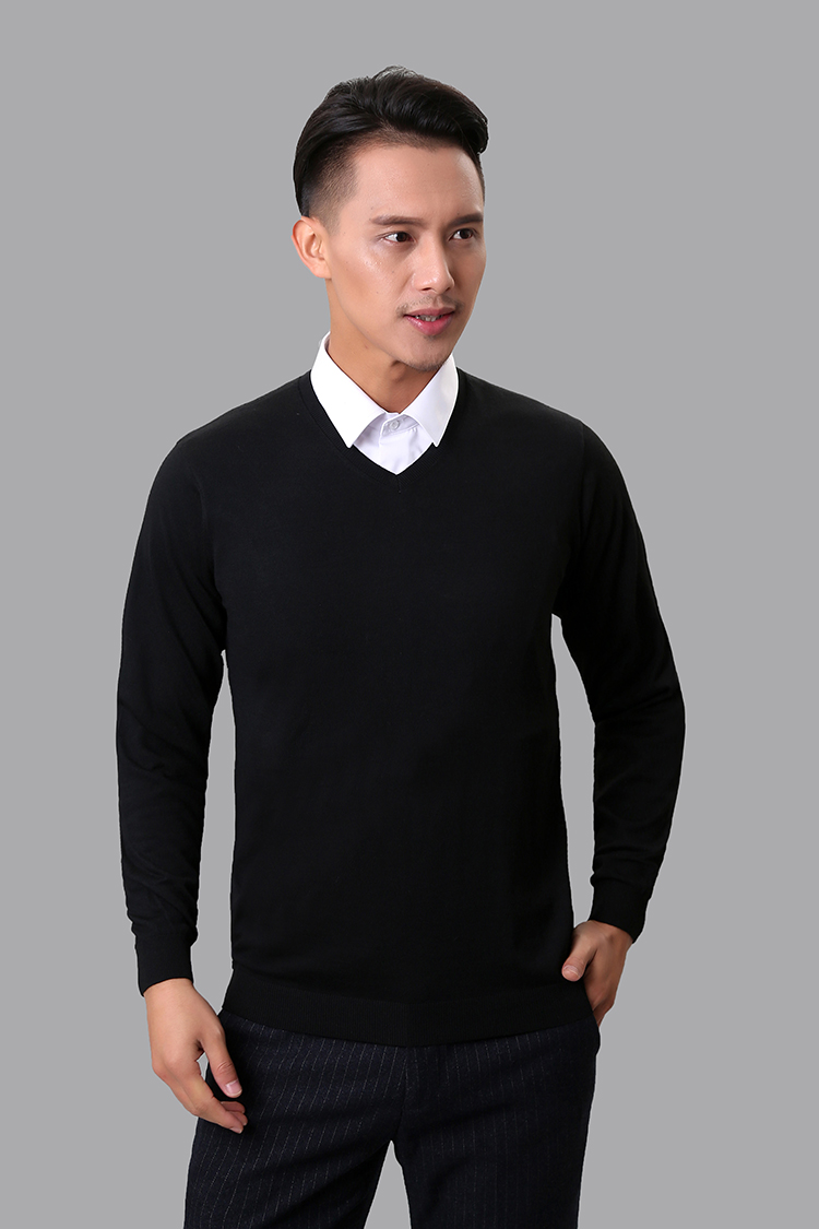 纯棉黑色衬衣衫领黑白假领子男士小方领装饰领职业领节约领春秋墨斗