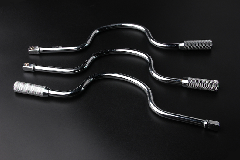 12套筒摇弓扳手快速摇把摇杆扳手大力弓形扳手手动摇弓白色十寸