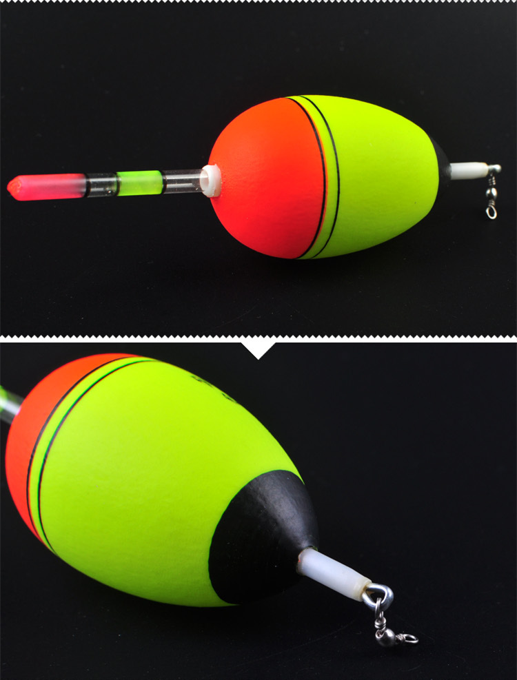 无风浮漂 2只装eva浮标插夜光棒海钓矶钓海竿漂阿波漂醒目鱼漂大肚漂