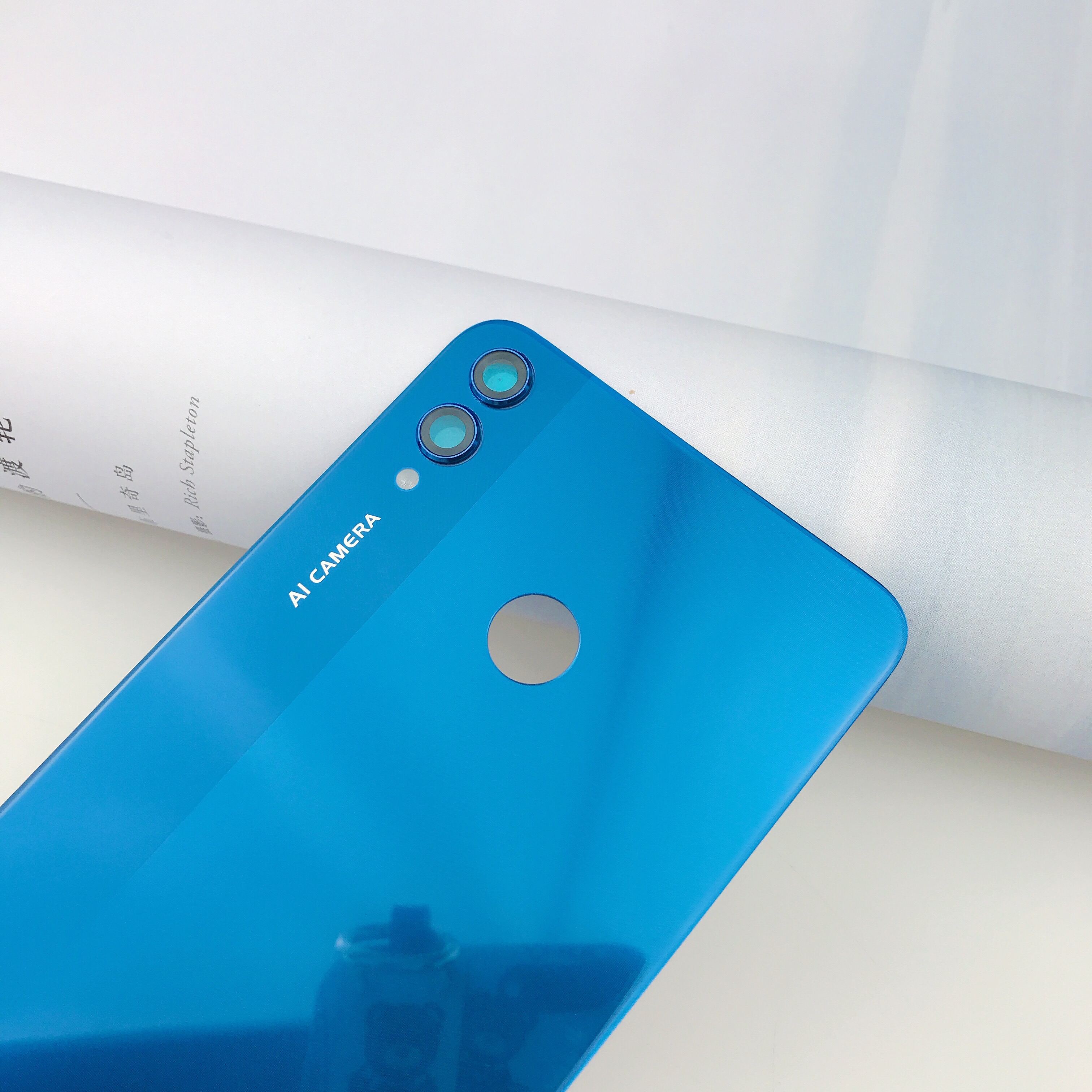 荣耀8x玻璃后盖荣耀8x手机后盖荣耀8x钢化玻璃电池后盖壳荣耀8x原装