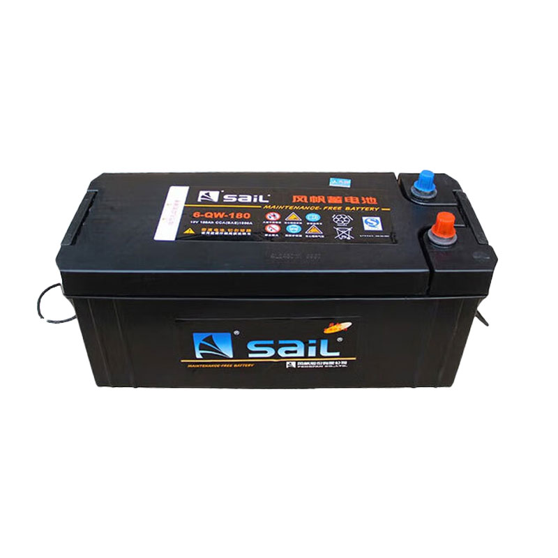 【风帆(sail)电瓶6-qw-180】 风帆重汽豪沃zz1167 zz2197电瓶蓄电池6