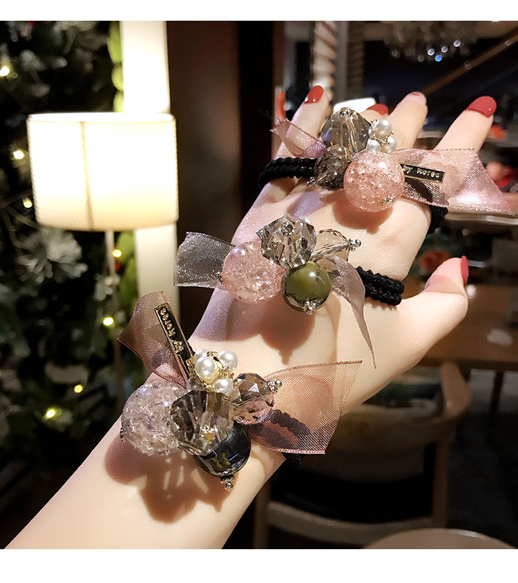 头绳女发绳新款韩版网红ins发绳可爱扎头发皮筋发圈1手链两用皮套