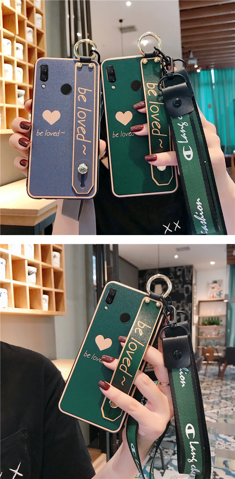 奶奶灰祖母绿华为nova3手机壳nova4硅胶nova3i防摔全包nova4e斜挎个性