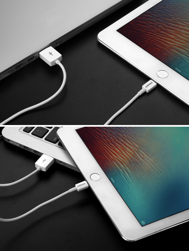 品胜苹果平板电脑ipad充电器数据线ipadmini2ipadair2pro4迷你5经典款