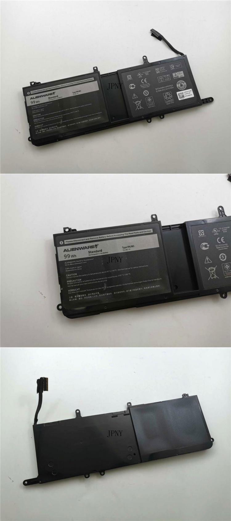 原装戴尔外星人alienware 17 r4 15 r3/r4 9njm1 99wh 笔记本电池