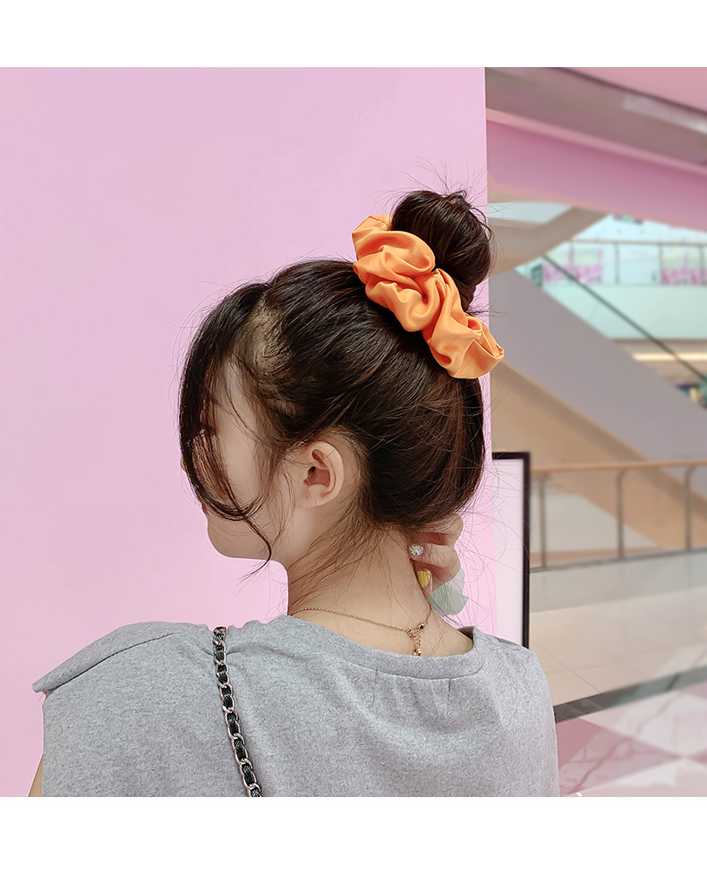 法式复古bm猪大肠圈发圈扎头发皮筋网红大号头花头绳2红色格子系统再