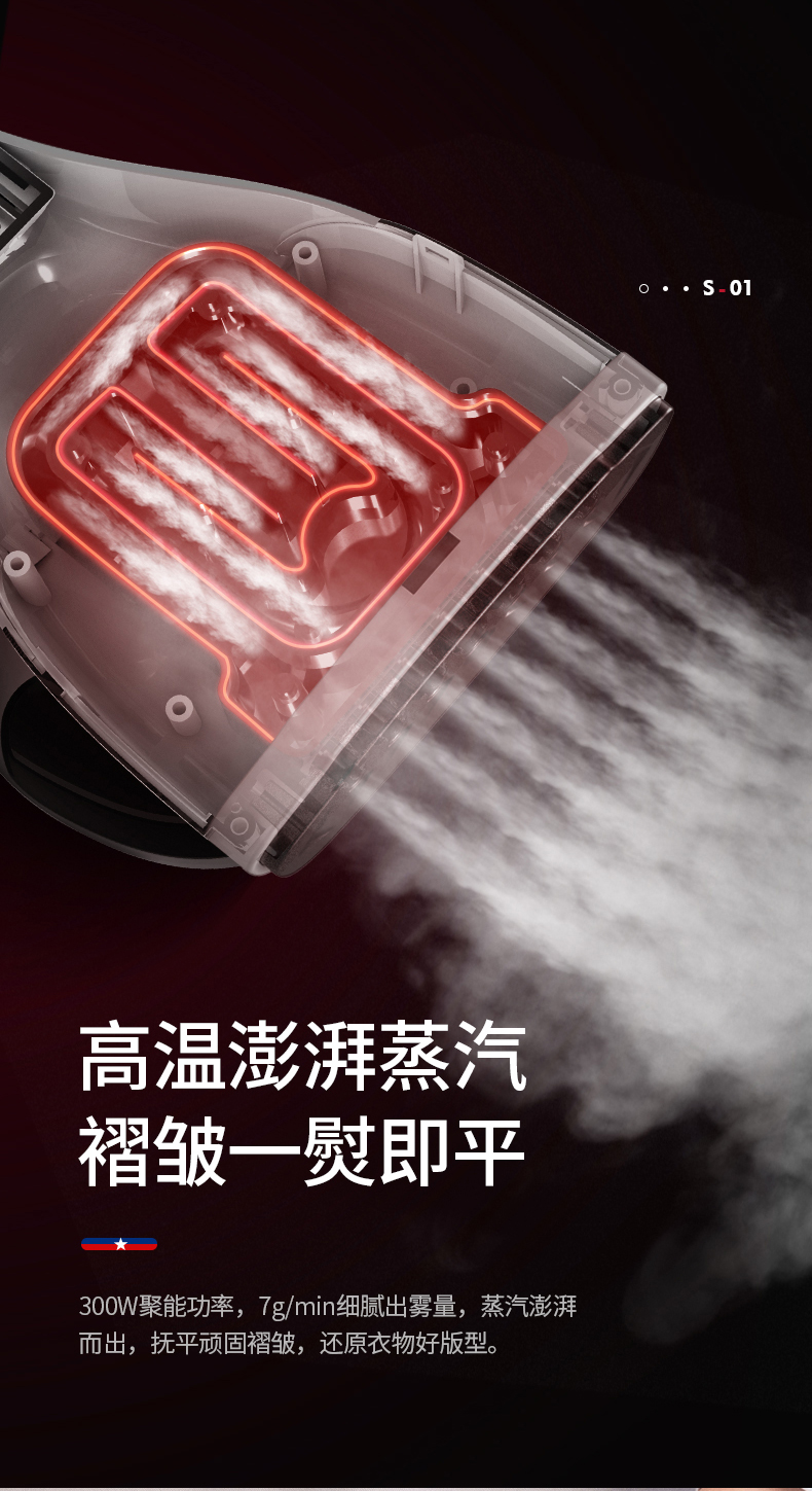 美国惠而浦wijm01h粉色手持挂烫机家用小型电熨斗便携式烫斗迷你蒸汽