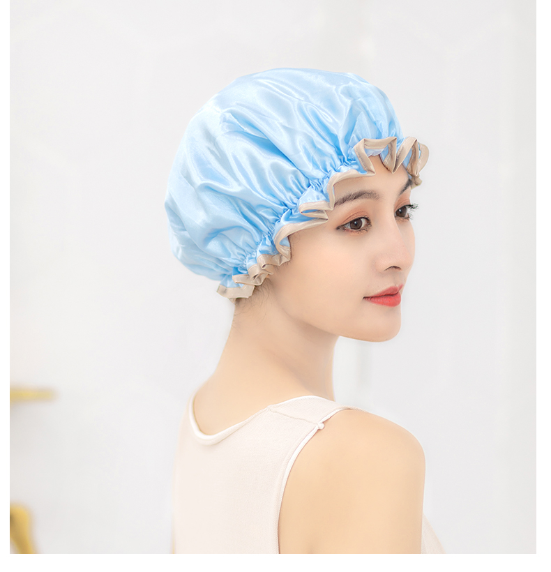 艺呈浴帽防水成人女款淋浴沐浴厨房头套洗澡头发罩洗头发帽子防油烟帽