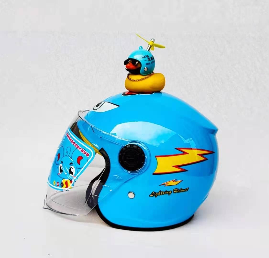 《儿童头盔冬季保暖摩托车头盔女孩男孩夏季小孩四季宝宝卡通安全帽