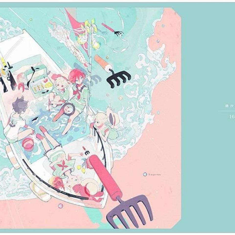 日本画师思春期作品集画集动漫画册耽溺必至的幻想世界1