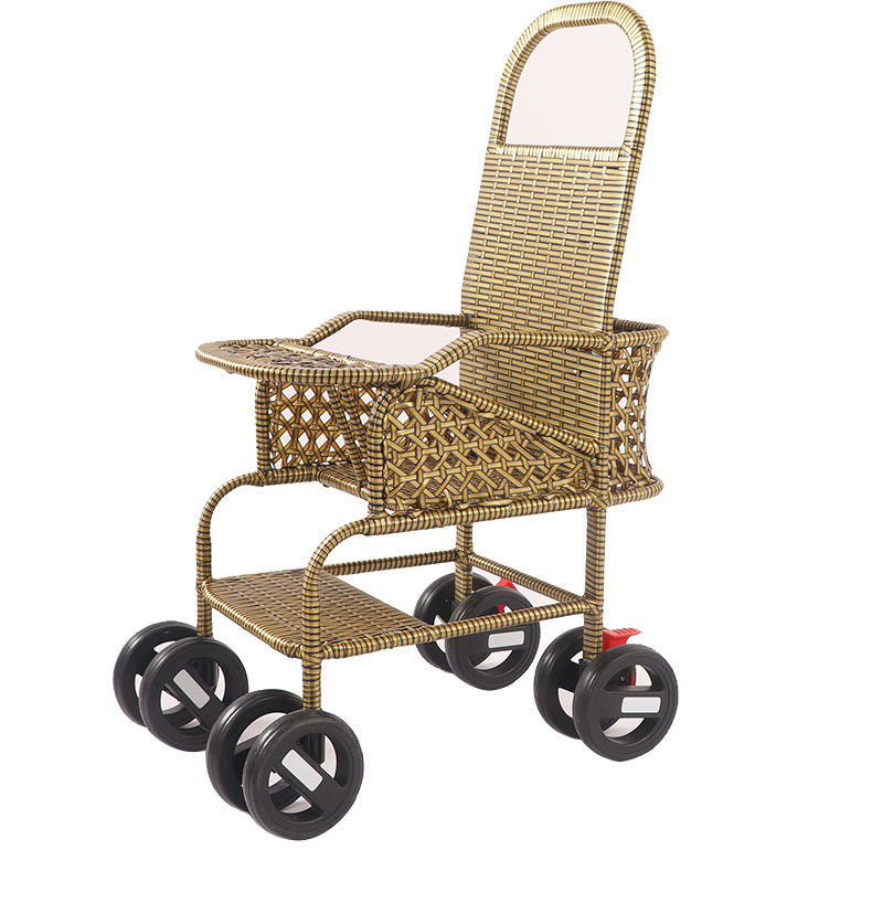 阿斯卡利婴儿推车sxrpredb 婴儿藤椅推车宝宝竹藤轻便阿斯卡利儿童仿