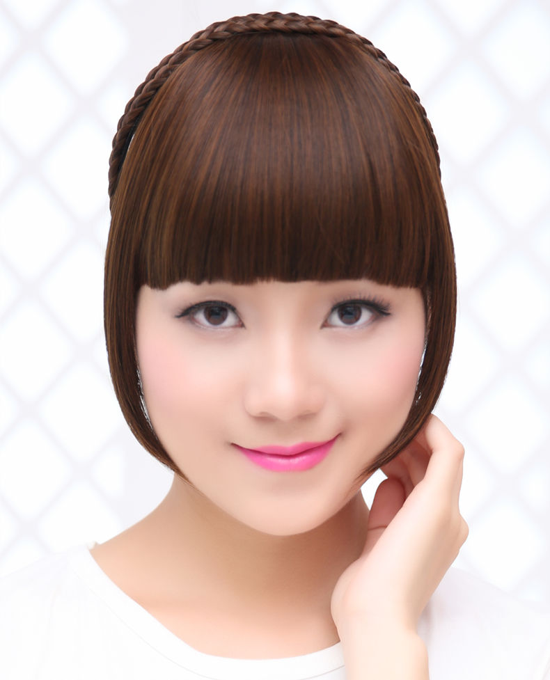 假发女鬓角齐刘海仿真发隐形无痕辫子发卡补发片遮盖白发逼真头帘自然