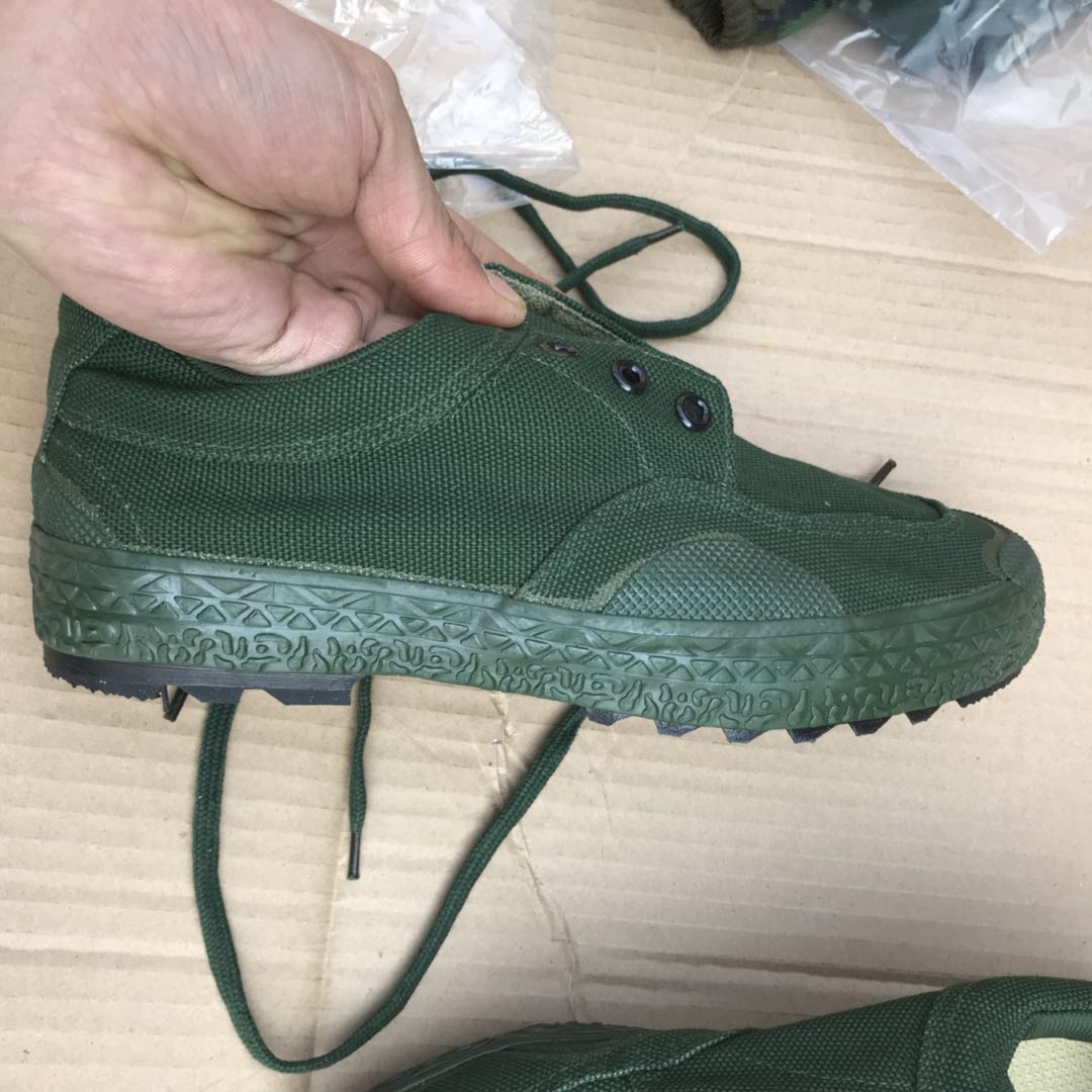 追你跑丢鞋橄榄绿 武 徒步鞋 作训鞋迷彩消防鞋解放训练户外鞋 简畅