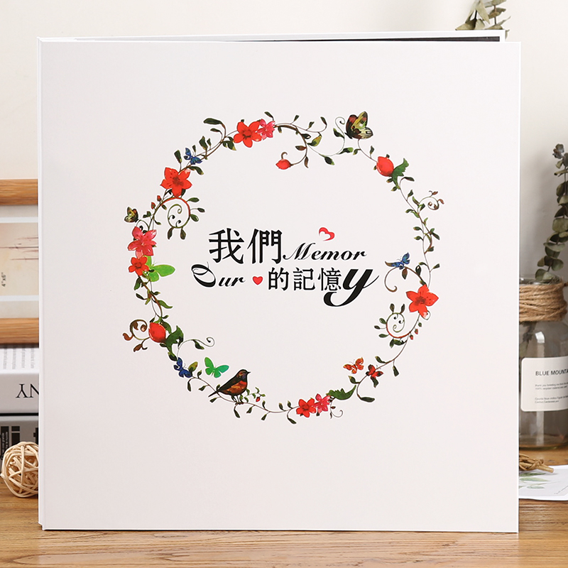 欧缔兰创意礼品 相册影集diy手工创意纪念册自粘贴式覆膜家庭相册本