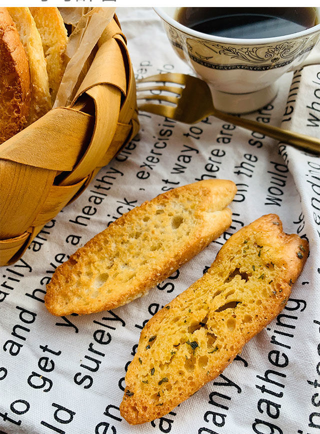 法式烤面包干酥脆椰香蒜香 办公室下午茶甜品零食小吃 休闲零食品