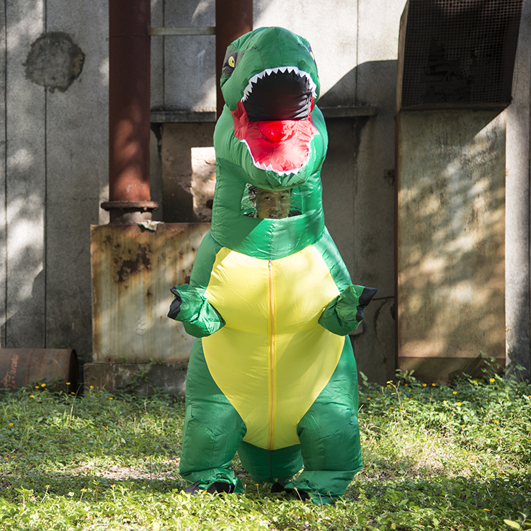 舒弗(lachouffe)小孩骑恐龙的衣服卡通玩具坐骑恐龙霸王龙暴龙充气服