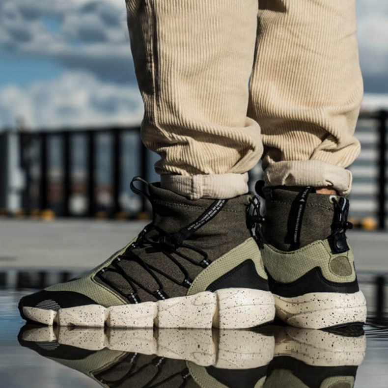 nike耐克运动鞋男鞋airfootscapemid机能风耐磨跑步鞋ly