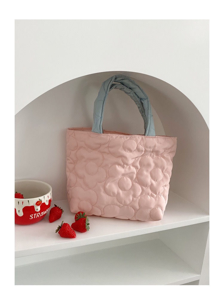 黄色野菓工作室wildfruchte原创野餐包可爱棉花包日系ins手提袋便当包