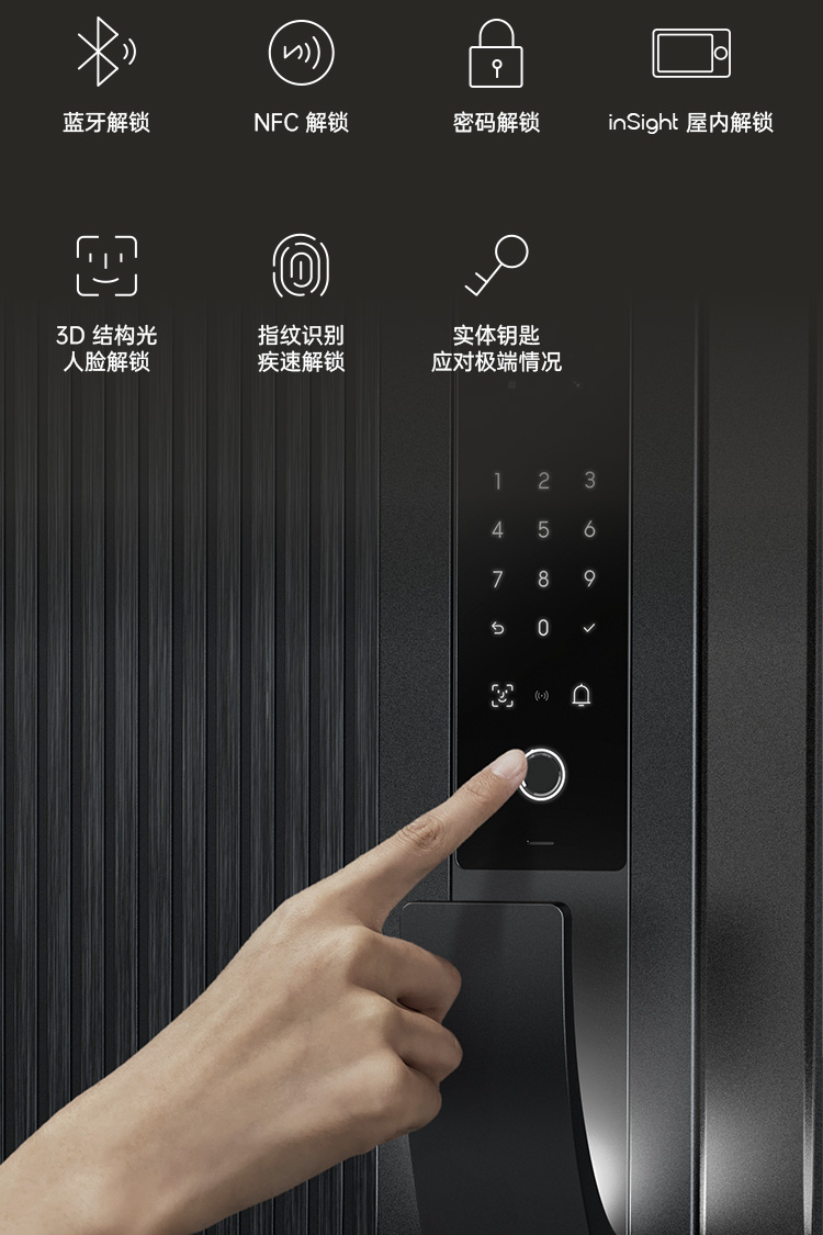 know如影智能智能入户门智能门pro防盗门全屋智能家居定制商品单开外