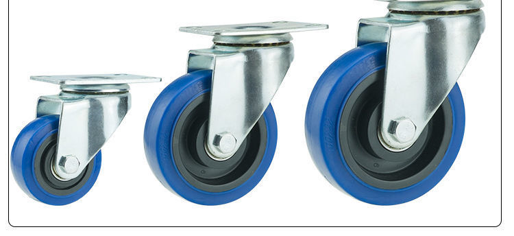 he)家具五金见描述】 小万向轮轮子实心橡胶轮板车拉货手推车通用转向