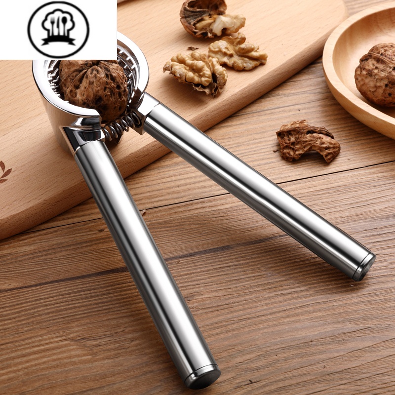 敬平304不锈钢核桃夹子家用剥核桃工具开核桃器坚果加厚钳子核桃夹